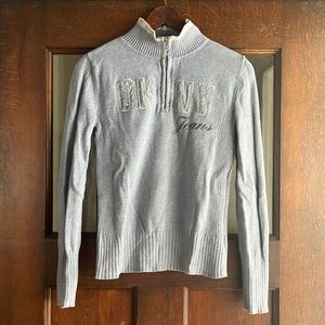 DKNY jeans - 3 quarter zip-up sweater type shirt